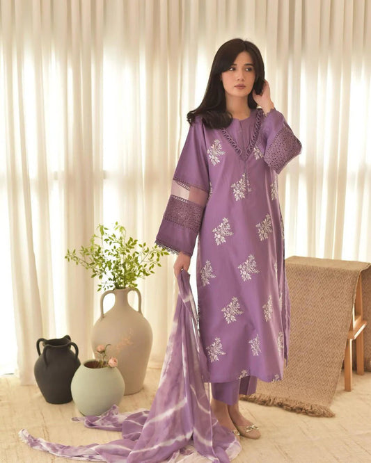 Juliet 3pc embroidered